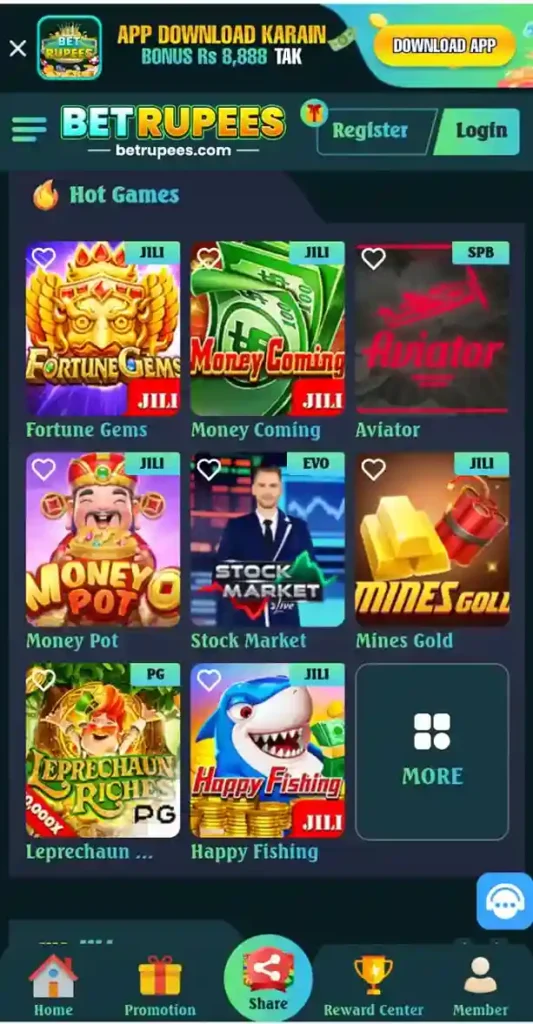 BET RUPEES Game Download